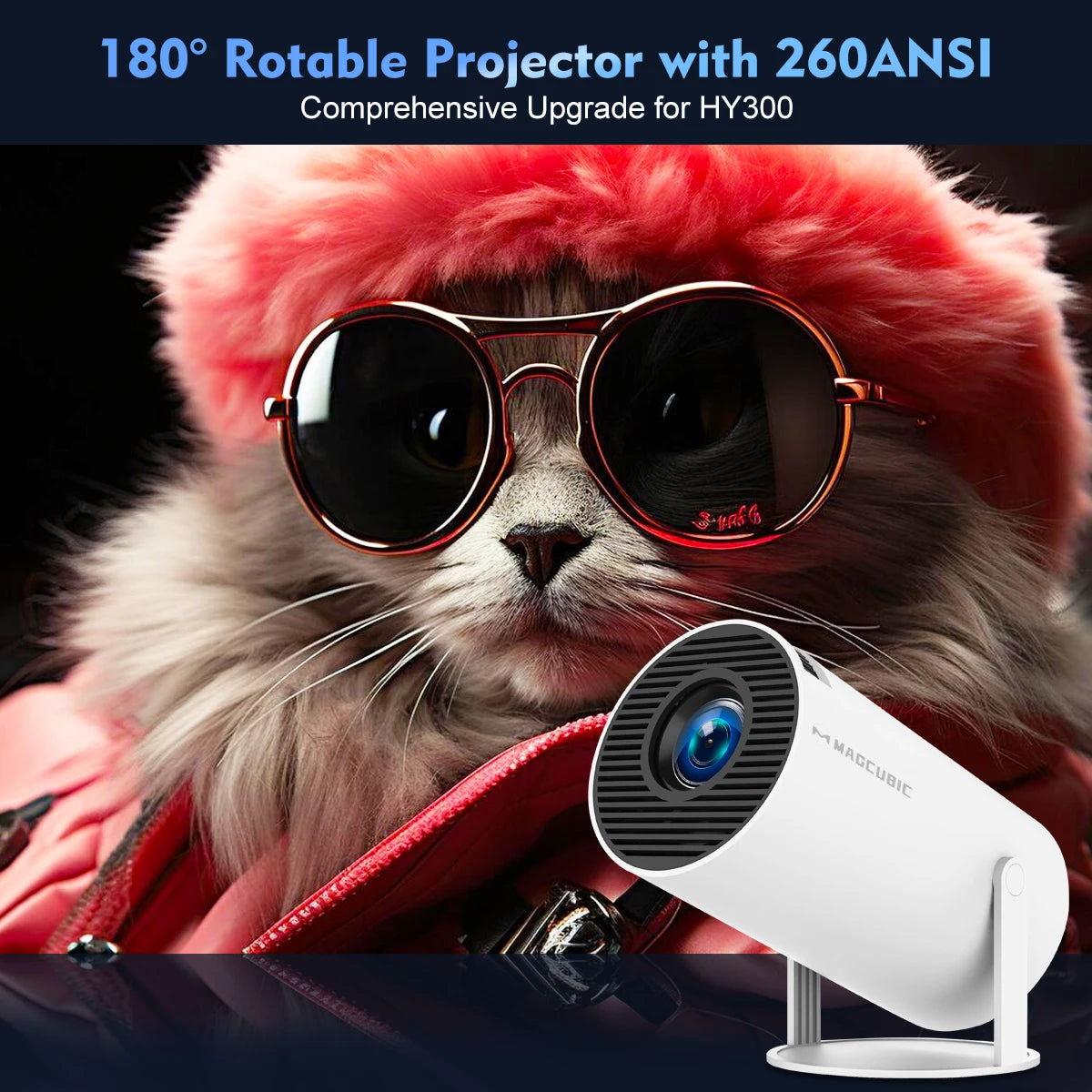 🏆 Magcubic HY300 Pro 4K Android Projector 🏠✨