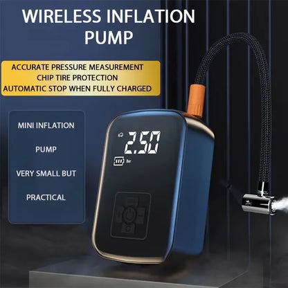 🚗 Portable Wireless Air Compressor 🔧 – Electric Tire Inflator